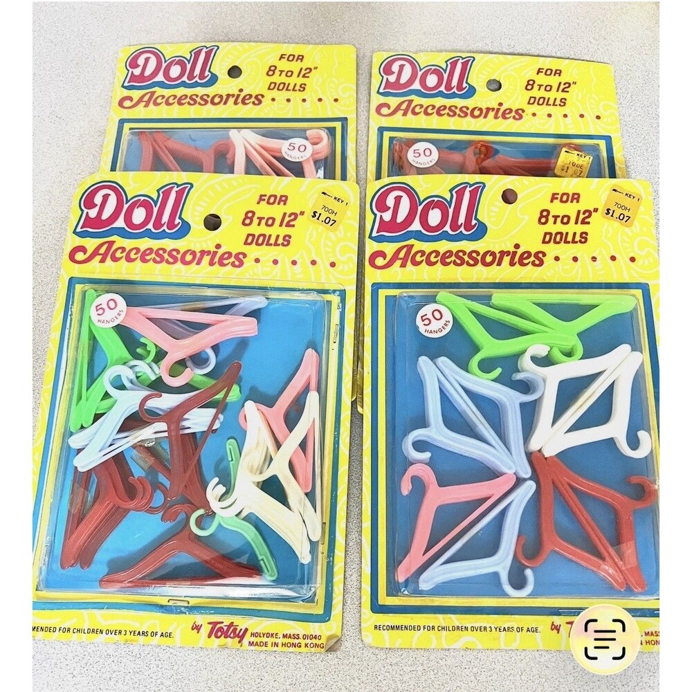 Vintage Totsy Barbie Hangers 4 Packages 200 Total